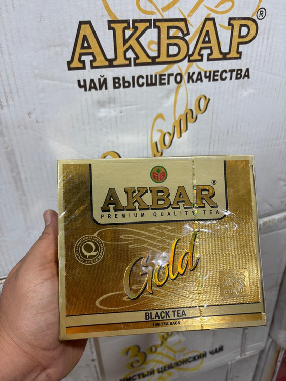 خرید چای اکبر گلد کیسه ای ۱۰۰ عددی