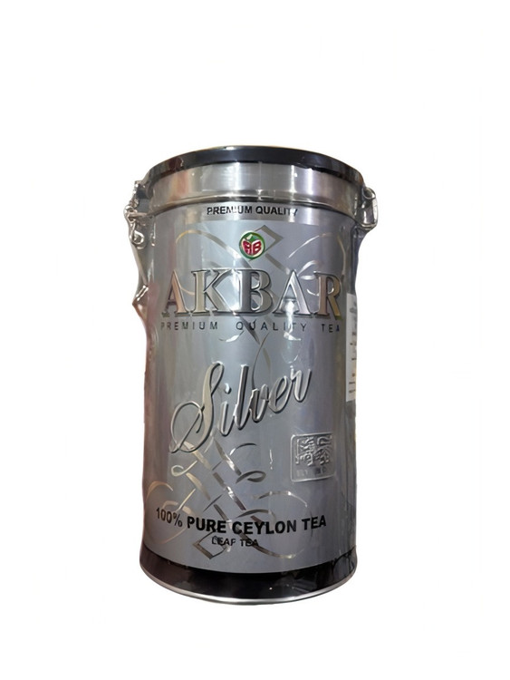 چای اکبر سیلور ۳۰۰ گرمی قوطی