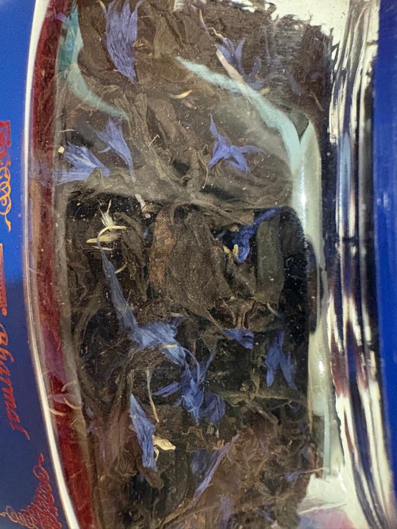 چای هندی عطری بارمال ۲۰۰ گرمی با گلبرگ‌های آبی گل گندم