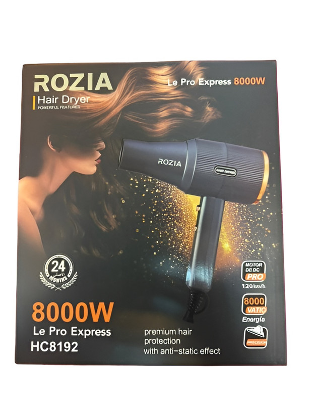 سشوار حرفهای روزیا مدل HC8192 توان 8000 وات سری Le Pro Express