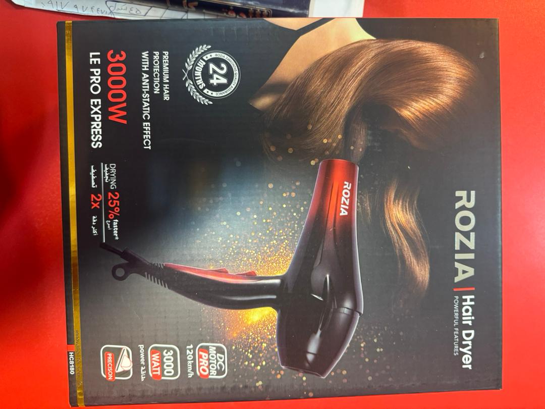 خرید سشوار ROZIA HC8130 پرقدرت 3000 وات با قابلیت ضد وز مو