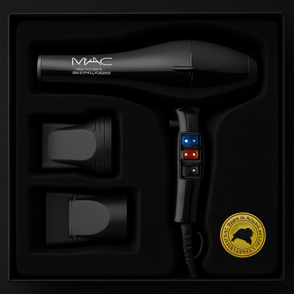 سشوار حرفه‌ای 2500 وات مک استایلر MC-6688 با موتور کم‌صدا و بادوام