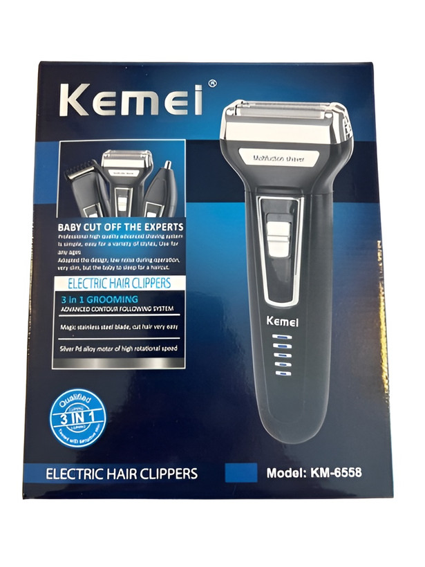 ست سه کاره ماشین اصلاح کیمی مدل KM-6558