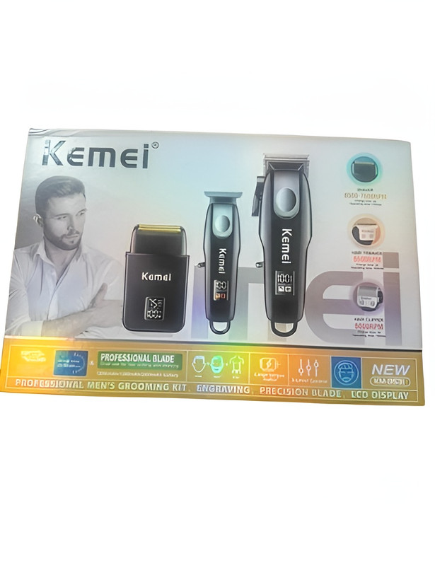 ست سه تیکه ماشین اصلاح کیمی مدل KM-8531