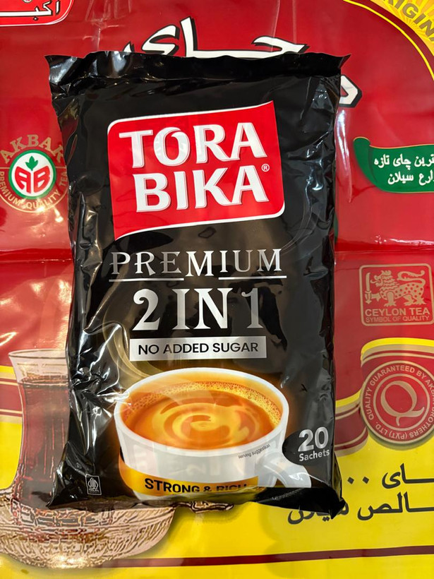 کافی میکس Tora Bika پرمیوم دو در یک رژیمی ۲۰ ساشه ای