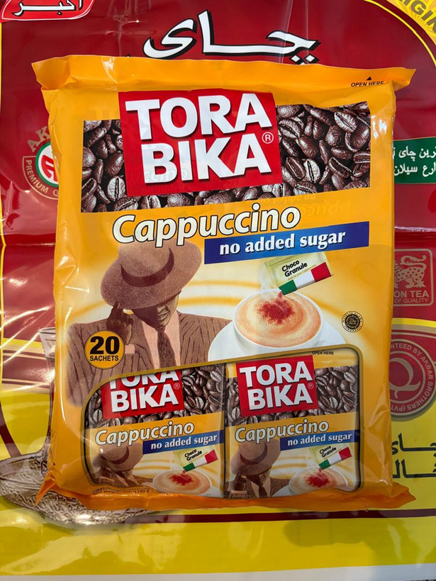 کاپوچینو Tora Bika بسته ۲۰ عددی suger free