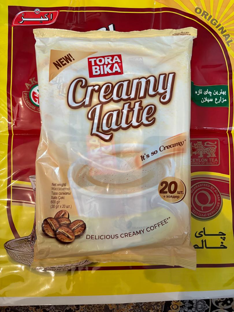 کافی میکس Tora Bika کرم لاته بسته ۲۰ ساشه ای
