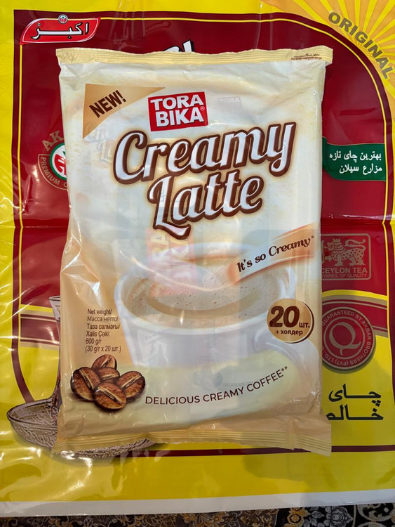 کافی میکس Tora Bika کرم لاته بسته ۲۰ ساشه ای